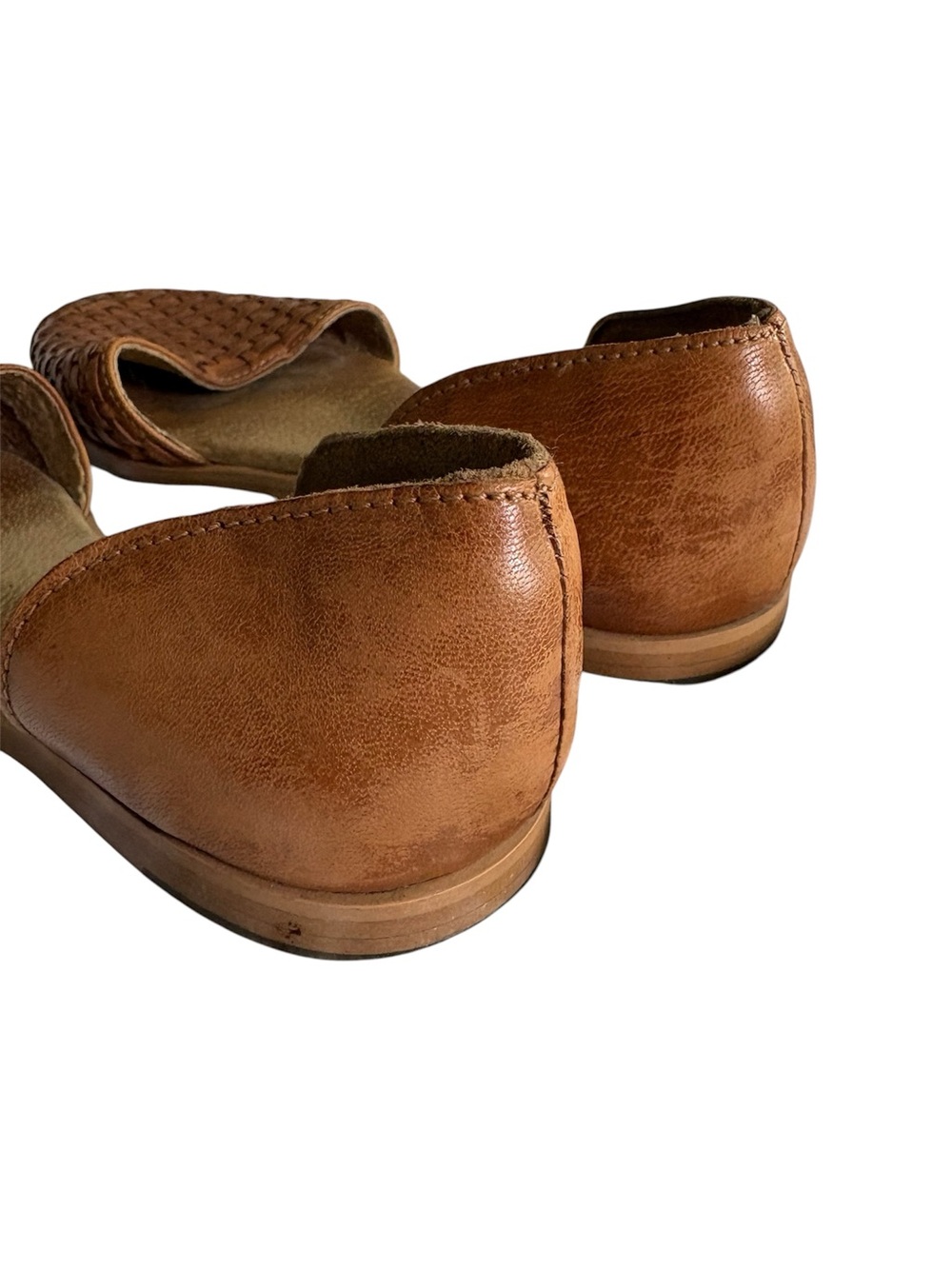 Seychelles Woven Leather D'Orsay Flats - Brown - Picture 3 of 5